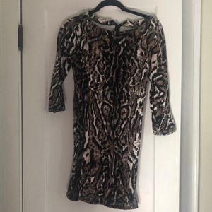 T Tahari Women’s Leopard Mini Dress in XS